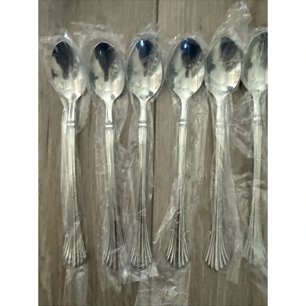 Set of 12 Vintage Cambridge TRACY Stainless Iced Tea Spoons NOS‎